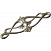Rococo Scroll Applique STL for CNC