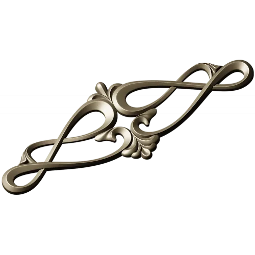 Rococo Scroll Applique STL for CNC