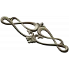 Rococo Scroll Applique STL for CNC