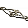Rococo Scroll Applique STL for CNC