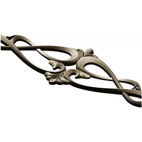 Rococo Scroll Applique STL for CNC