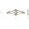 Rococo Scroll Applique STL for CNC