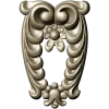 Laurel Crest Cartouche - STL 3D Model for CNC