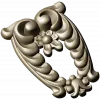 Laurel Crest Cartouche - STL 3D Model for CNC