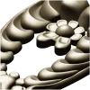 Laurel Crest Cartouche - STL 3D Model for CNC