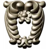Laurel Crest Cartouche - STL 3D Model for CNC