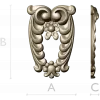 Laurel Crest Cartouche - STL 3D Model for CNC