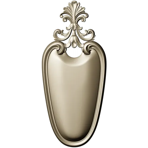 Rococo Shield Cartouche STL 3D Model for CNC