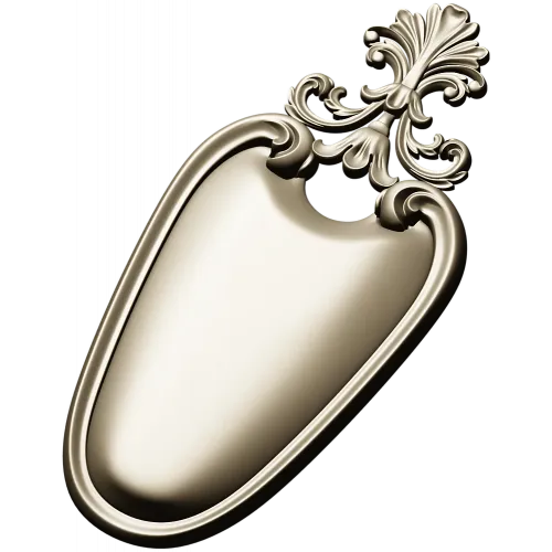 Rococo Shield Cartouche STL 3D Model for CNC