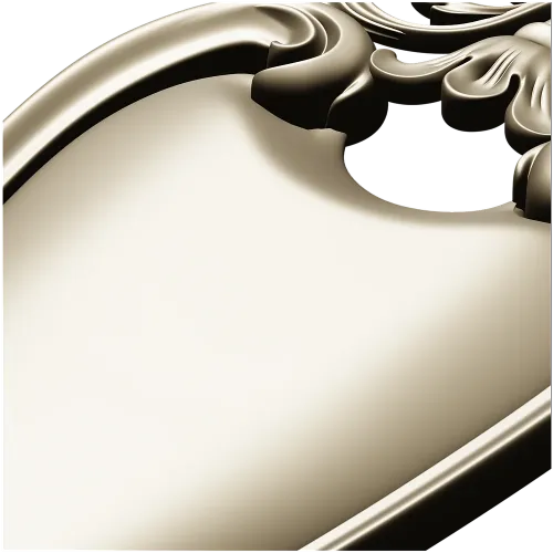 Rococo Shield Cartouche STL 3D Model for CNC