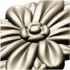 Резная цветочная розетка - 3D модель STL для ЧПУ