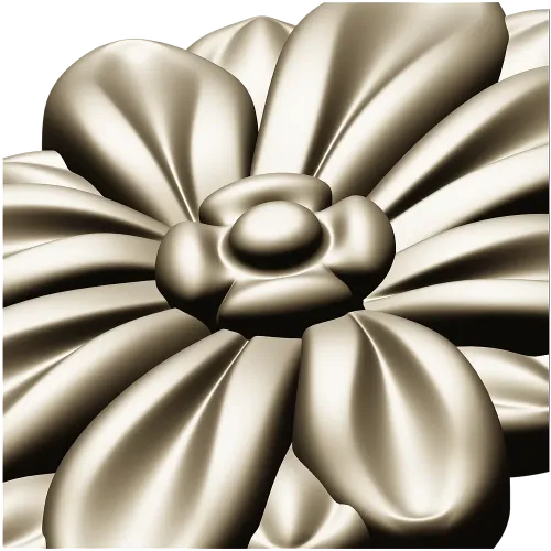Резная цветочная розетка - 3D модель STL для ЧПУ