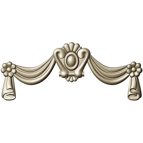 Regal Swag Cartouche - STL 3D model for CNC milling