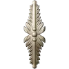 Vertical Acanthus Applique - STL 3D model for CNC
