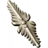 Vertical Acanthus Applique - STL 3D model for CNC