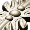 Vertical Acanthus Applique - STL 3D model for CNC
