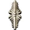 Vertical Acanthus Applique - STL 3D model for CNC