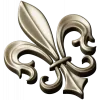 Fleur-de-lis - рельефная лилия в формате STL для ЧПУ