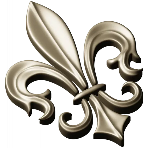 Fleur-de-lis - рельефная лилия в формате STL для ЧПУ