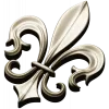 Fleur-de-lis - рельефная лилия в формате STL для ЧПУ