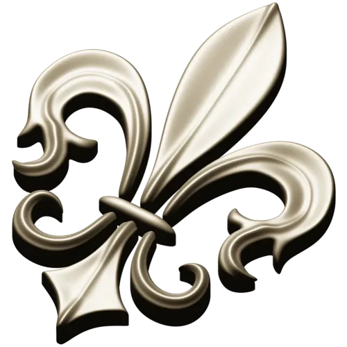 Fleur-de-lis - рельефная лилия в формате STL для ЧПУ