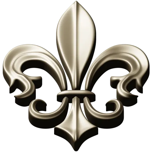 Fleur-de-lis - рельефная лилия в формате STL для ЧПУ