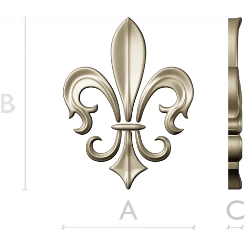 Fleur-de-lis - рельефная лилия в формате STL для ЧПУ
