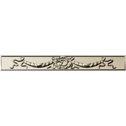 Classical Laurel Ribbon Panel STL for CNC