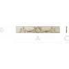 Classical Laurel Ribbon Panel STL for CNC