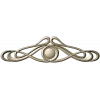 Art Nouveau Medallion Applique STL for CNC - decorative panel 3D model