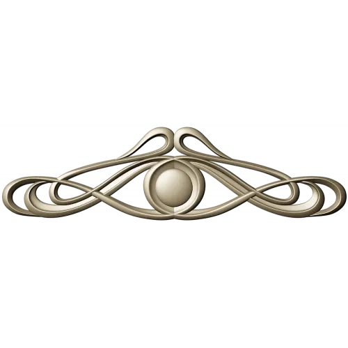 Art Nouveau Medallion Applique STL for CNC - decorative panel 3D model