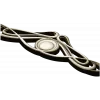 Art Nouveau Medallion Applique STL for CNC - decorative panel 3D model