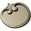 Regal Scroll Medallion - STL 3D model for CNC