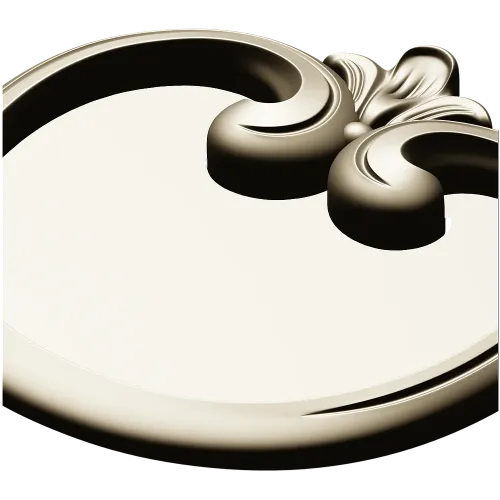 Regal Scroll Medallion - STL 3D model for CNC