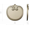 Regal Scroll Medallion - STL 3D model for CNC