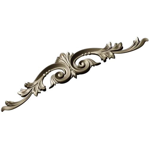 Rococo Acanthus Applique STL for CNC milling