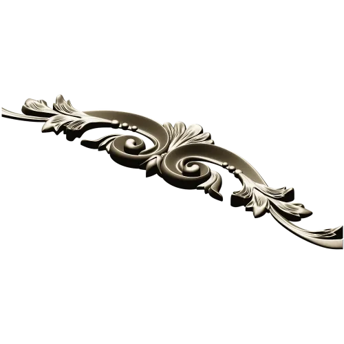 Rococo Acanthus Applique STL for CNC milling