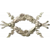 Floral Ribbon Cartouche STL for CNC
