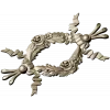 Floral Ribbon Cartouche STL for CNC