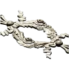 Floral Ribbon Cartouche STL for CNC