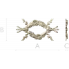 Floral Ribbon Cartouche STL for CNC