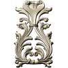 Regal Acanthus Cartouche - STL 3D model for CNC