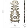 Regal Acanthus Cartouche - STL 3D model for CNC