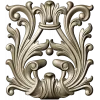 Rococo Acanthus Cartouche STL for CNC