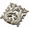 Rococo Acanthus Cartouche STL for CNC
