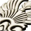 stl модель накладки "Крылья аканта" - 3D модель stl для ЧПУ