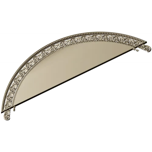 Semi-Circular Acanthus Pediment STL 3D Model