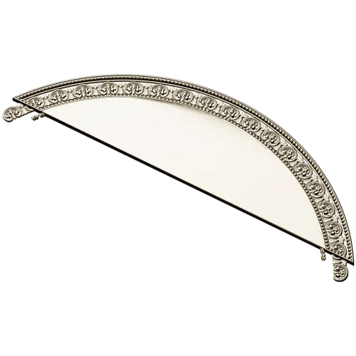 Semi-Circular Acanthus Pediment STL 3D Model