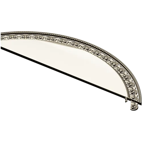 Semi-Circular Acanthus Pediment STL 3D Model