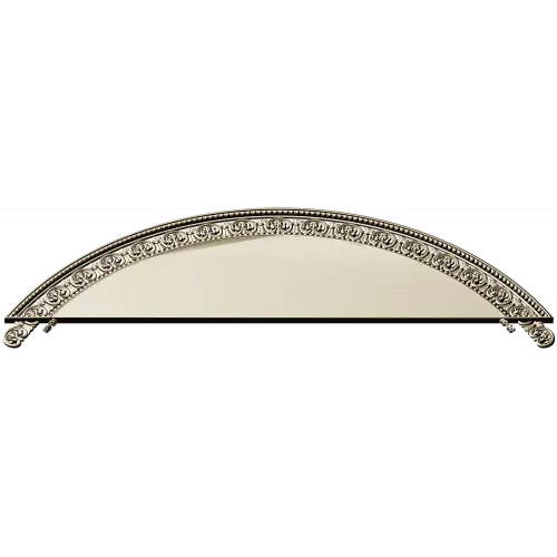 Semi-Circular Acanthus Pediment STL 3D Model